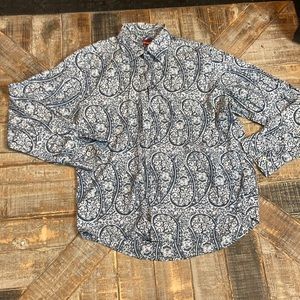 Merc London paisley button down shirt. XXL.